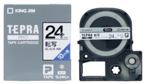 転写プロテープ SL24KL黒 バラ