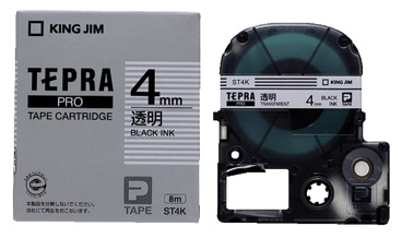 PROテープ ST4K 透明黒字 エコ