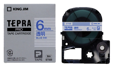 PROテープ ST6B 透明青字 エコ