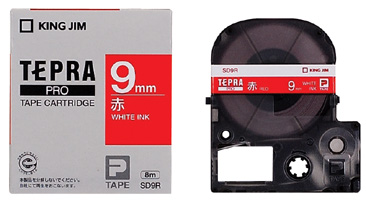 PROテープ SD9R 赤地白字 エコ