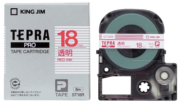 PROテープ ST18R 透明赤字 エコ