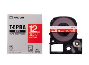 PROテープ SD12D 橙地白字 エコ