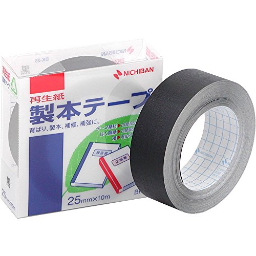 製本ﾃｰﾌﾟ BK-25.6黒 25x10 GN