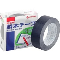 製本ﾃｰﾌﾟ BK-25.19紺 25x10 GN