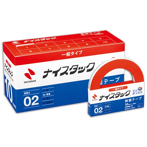 両面ﾃｰﾌﾟ NWBB-10 20m12巻GN