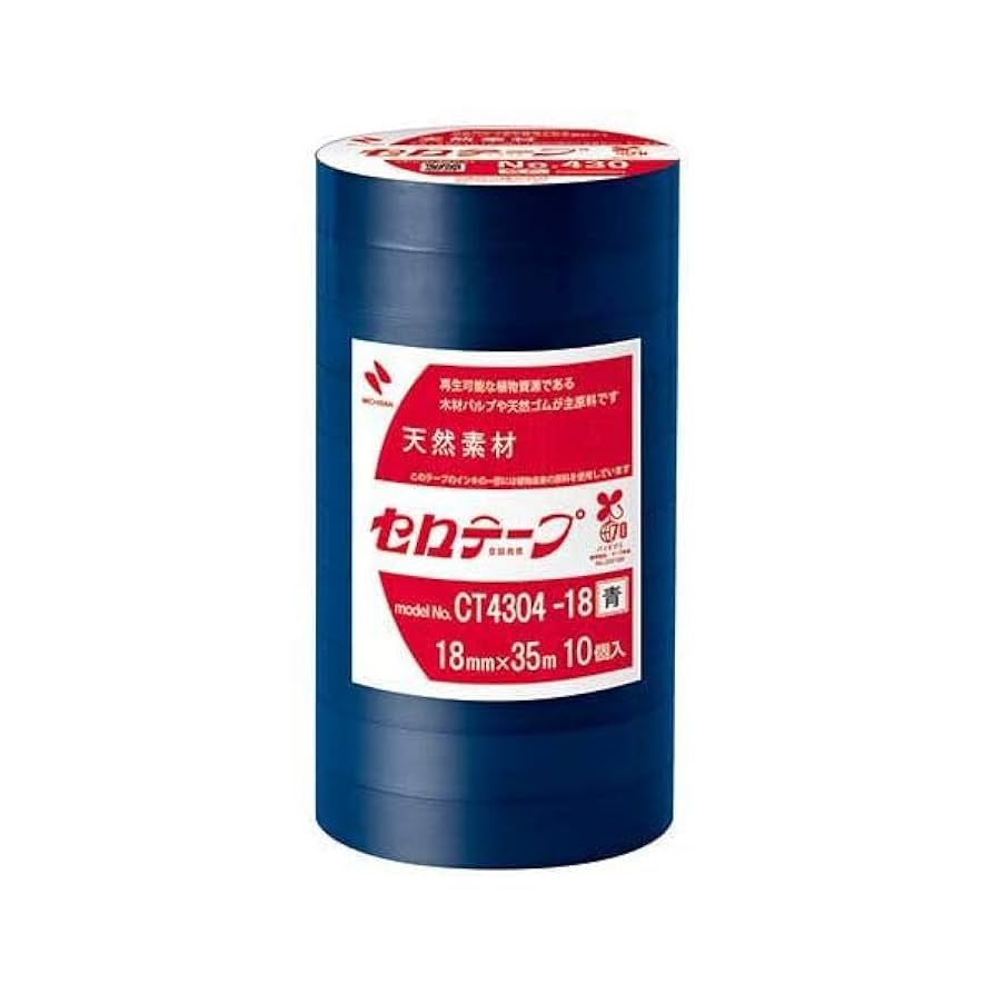 着色ｾﾛﾃｰﾌﾟ 430青 18x35-10P